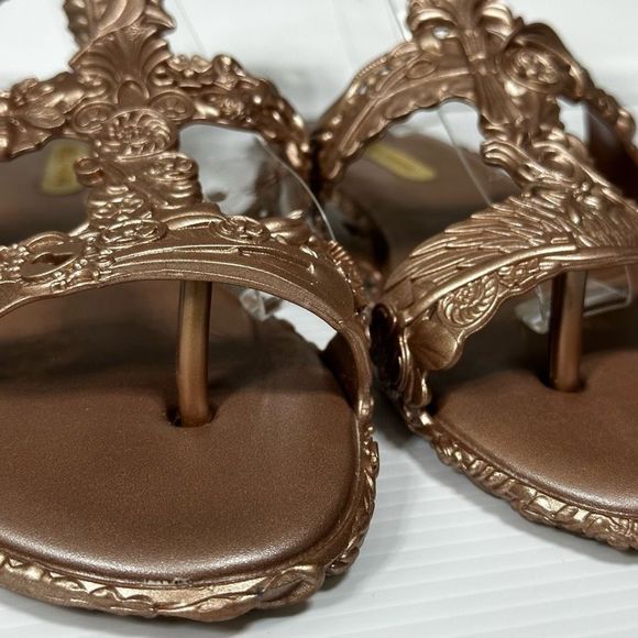 Melissa Campana Barroca Baroque Inspired Gladiator Jelly Sandals, Size 10 US - Picture 9 of 16